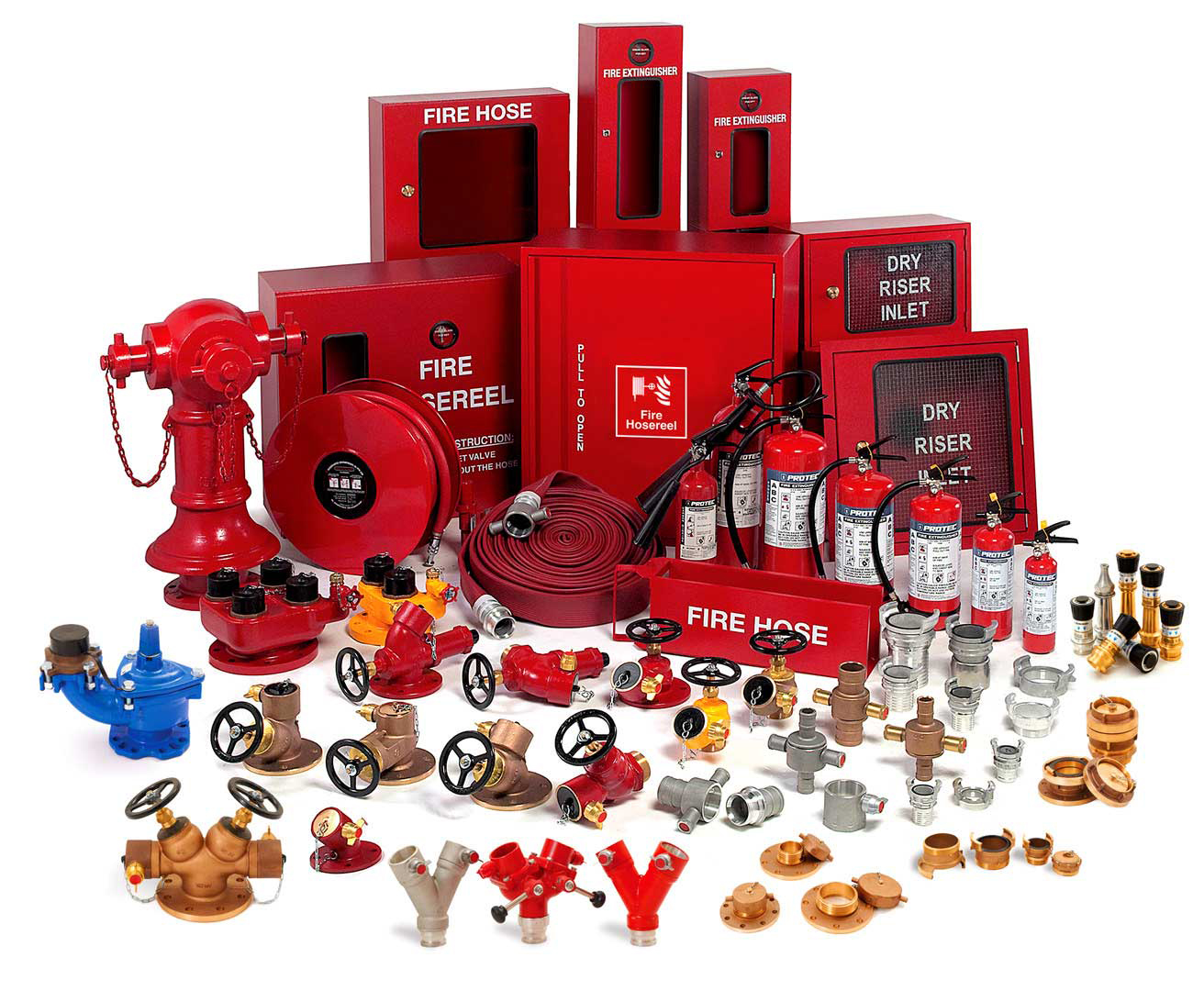 FIRE HOSE CABINET AND REEL